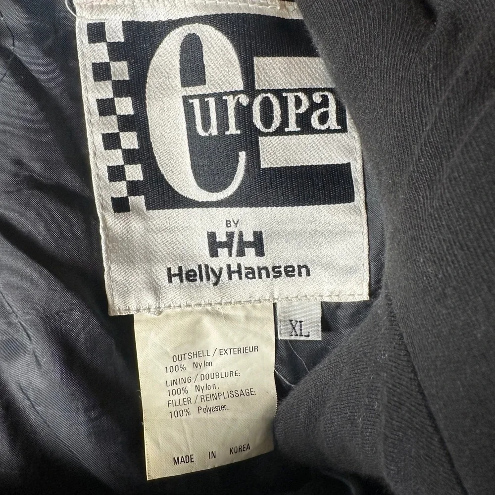 Vintage 90s Helly Hansen Europa Black Insulated Ski Snow Pants Mens XL Snowboard